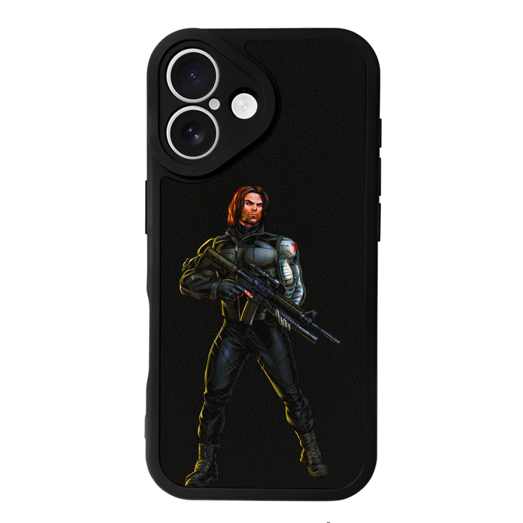 （画像用） アベンジャーズ The Avengers 【iPhone 16シリーズ対応】シリコンスマホケース（レザー調） 材質：シリコン